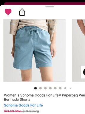 Women's Sonoma Goods for Life Paperbag Waist Bermuda Shorts XL